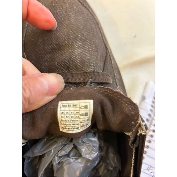 Sanuk dark brown double tongue rn#108461 laces - Picture 6 of 6